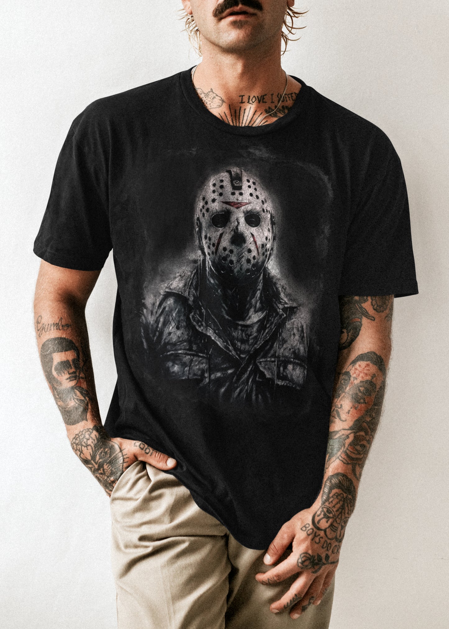 “Vintage Horror Movie Graphic T-Shirt for Adults" Jason