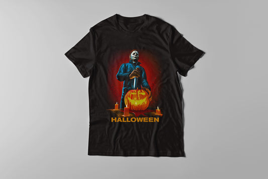 "Vintage Horror Movie Graphic T-Shirt for Adults"  Mike Myers