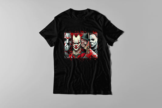 "Vintage Horror Movie Graphic T-Shirt for Adults"  Horror Slots