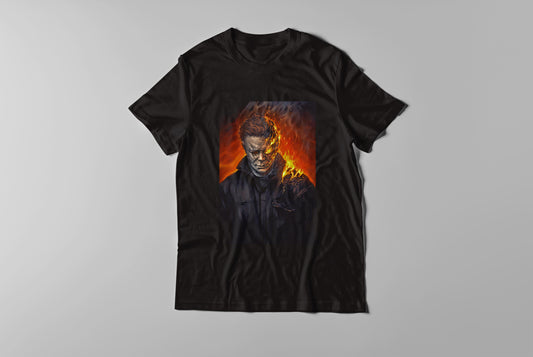 "Vintage Horror Movie Graphic T-Shirt for Adults"  Mike Myers
